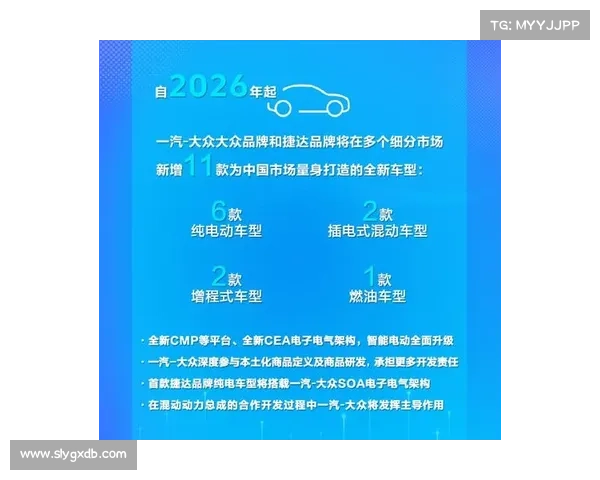 一汽-大众将在中国推11款新车型 加速智能电动转型 一汽-大众将在中国推11款新车型 加速智能电动转型